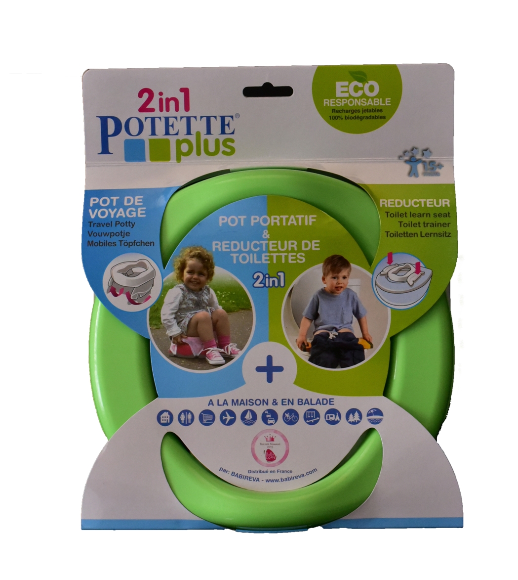 POTETTE PLUS Pot bébé nomade - réducteur de WC Potette Plus pas